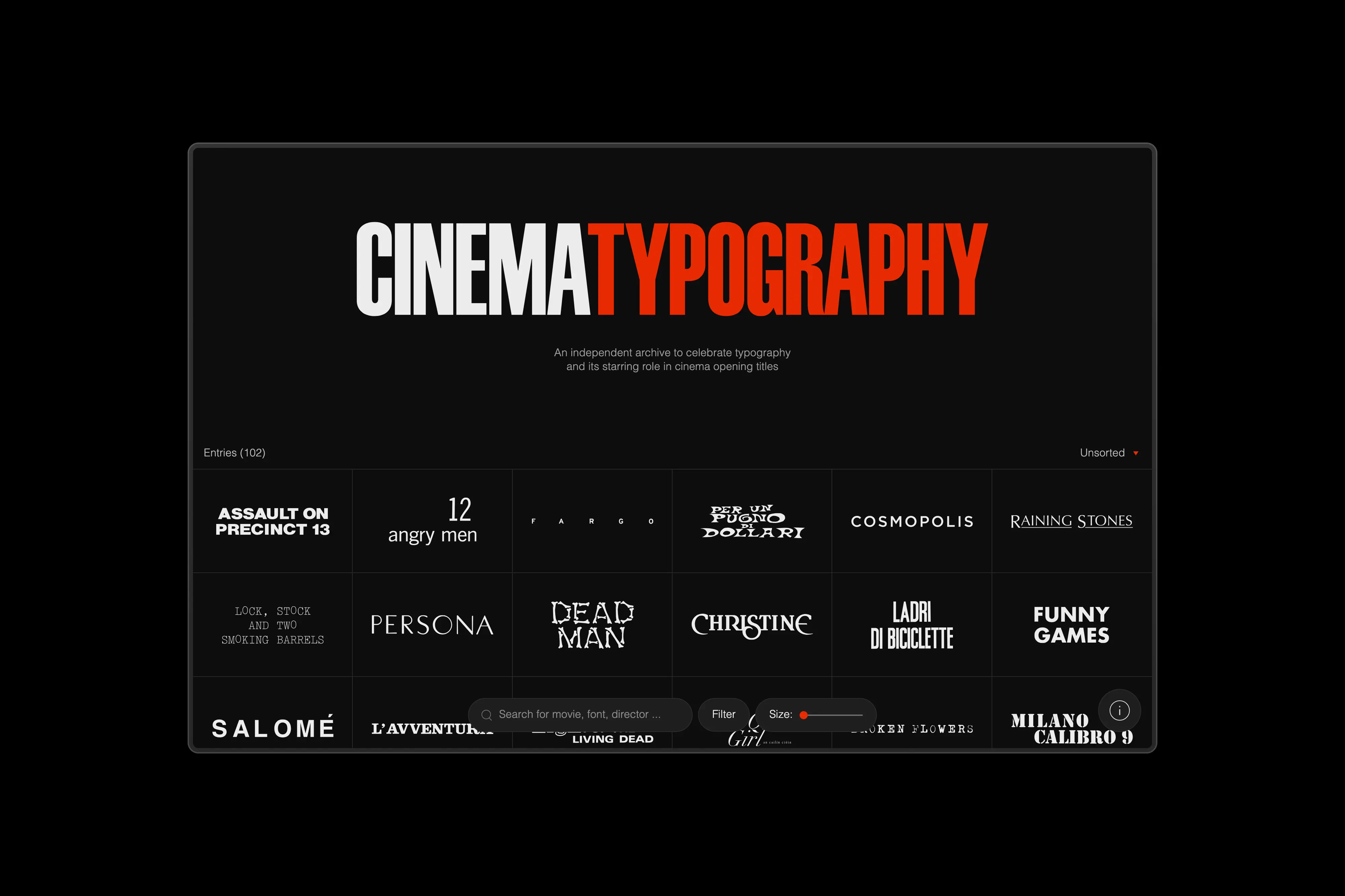 Cinema Typography